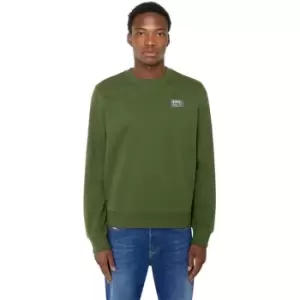 Diesel Patch Logo Crew Sweater Mens - Green