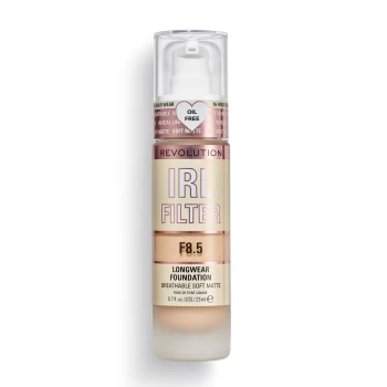 Makeup Revolution IRL Filter Longwear Foundation 23ml (Various Shades) - F8.5