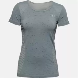 Under Armour Seamless Short Sleeve T Shirt Womens - Green