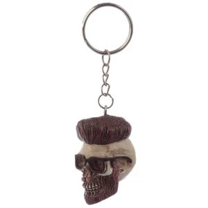 Skull Hipster Keyring