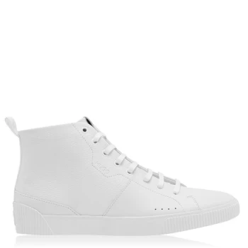 Hugo Zero Hi Top Trainers - White