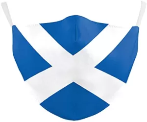 Scotland (Scottish) Flag Reusable Face Covering - Large