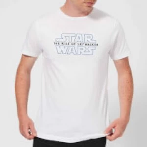 Star Wars: The Rise Of Skywalker Logo Mens T-Shirt - White - 4XL