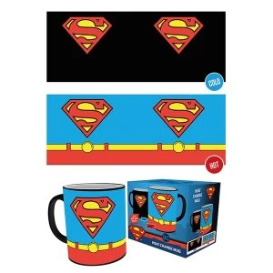 DC Comics Superman Costume Heat Change Mug