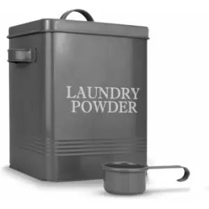 Laundry Powder Tin with Scoop Grey M&W - Grey