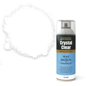 Rust-Oleum Crystal clear Clear Semi-gloss Lacquer Spray Paint 400ml