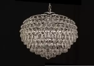 Adaliz 6 Light Chrome Ceiling Crystal Pendant