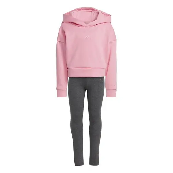 adidas Hooded Fleece Tracksuit Babies - Pink 3 - 4 Years