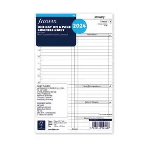 Filofax Refill Day Per Page A5 2024 FX09271 FX09271