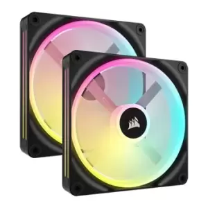 Corsair iCUE LINK QX140 RGB Dual 140mm PWM Fan Starter Kit with iCUE L