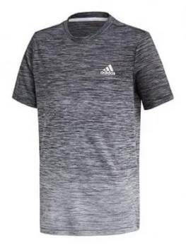 Boys, adidas B A.R. Grad T-Shirt - Black/White, Size 7-8 Years