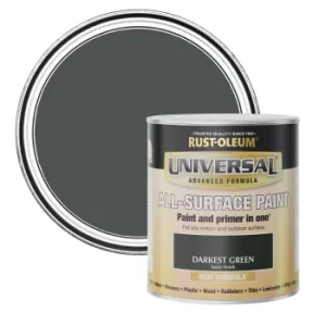 Rust-Oleum Universal Paint Satin Darkest Green 750ml