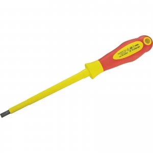 Faithfull VDE Insulated Soft Grip Slotted Screwdriver 6.5mm 150mm