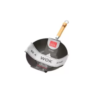 School Of Wok - 27cm Pre-Seasoned Carbon Steel Wok