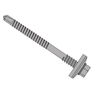 ForgeFix TechFast Composite Panels to Steel Hex Screw No. 5 Tip 5.5 x 125mm Box 100