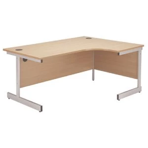 Jemini Beech 1200mm Right Hand Radial Cantilever Desk KF838042