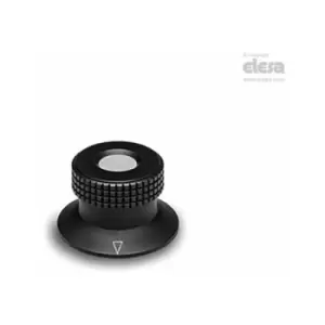 Elesa - Knurled control knob-MBR.30 B-5+FK-C4 Yellow