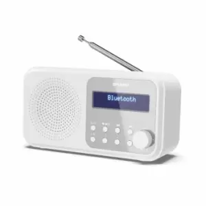 Sharp Dr-p420(wh) Tokyo Digital Radio Dab/Dab+ & Fm With Bluetooth - White