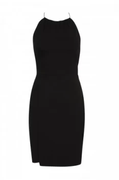 French Connection Santorini Drape Jersey Strappy Dress Black