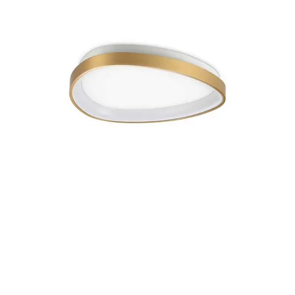 Gemini 42cm ON-OFF Integrated LED Semi Flush Light Brass 3000Lm 3000K