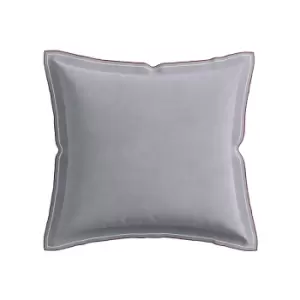 Bedeck of Belfast Siya Pair of Square Pillowcases, Grey