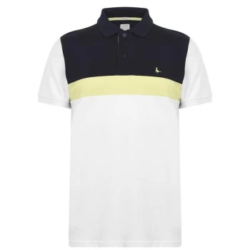 Jack Wills Qimble Colour Block Polo - White