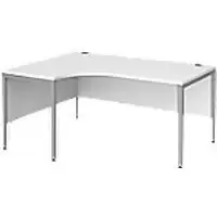 Dams International Left Hand Ergonomic Desk MB16ELSWH 1,600 x 1,200 x 725 mm