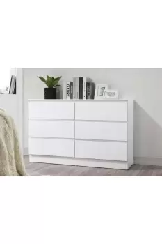 Oslo 6 Drawer Chest Grey