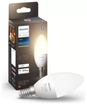 Philips Hue E14 White Smart Candle Bulb With Bluetooth