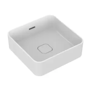 Strada II Vessel Basin 40 White Overflow No Tap Hole Square - 232691