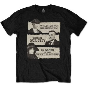 Peaky Blinders - This Is Our City Unisex Medium T-Shirt - Black