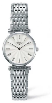 Longines Elegance Classic Silver Strap White Face Watch