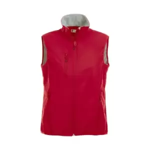 Clique Womens/Ladies Plain Softshell Gilet (M) (Red)