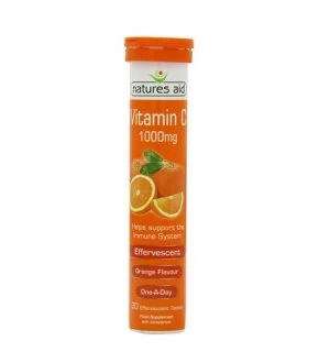 Natures Aid Vitamin C 1000mg Effervescent Orange - 20 Tablets