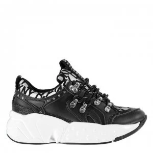 DKNY Avi Trainers - BLK SILV BSV