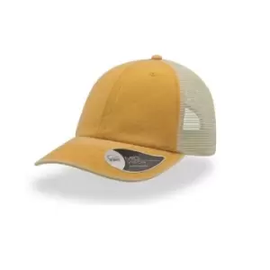 Atlantis Unisex Case Pigment Dyed 6 Panel Trucker Cap (One Size) (Mustard)