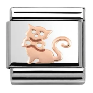 Nomination CLASSIC Rose Gold Plates Cat Charm 430104/11