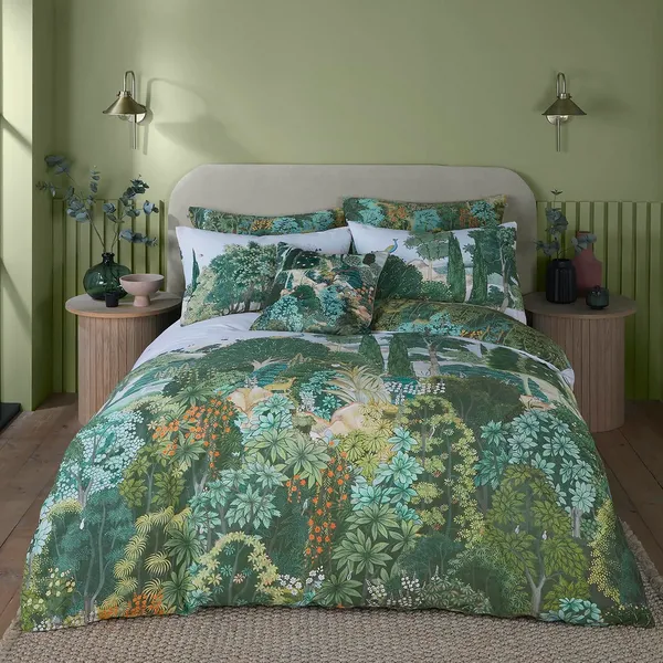 Graham & Brown New Eden Duvet Set, King, Emerald