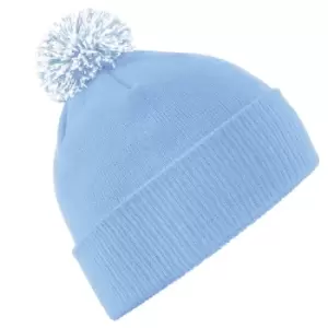 Beechfield Adults Unisex Snowstar Beanie (One Size) (Sky/White)