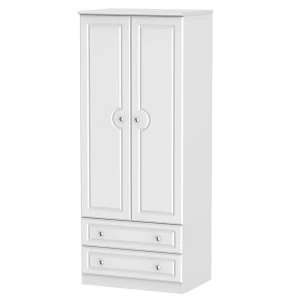 Robert Dyas Montego Ready Assembled Tall 2-Door 2-Drawer Gents Wardrobe