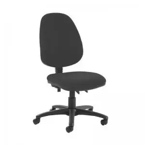 Jota high back PCB operator chair with no arms - Havana Black