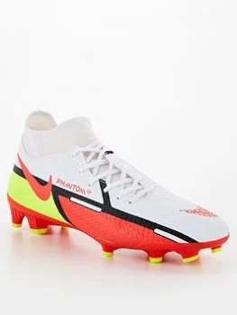 Nike Phantom GT Academy DF Firm Ground Football Boots - White, Size 7, Men