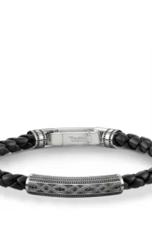 Mens Thomas Sabo Sterling Silver Rebel At Heart Bracelet A1407-805-11-L17.5