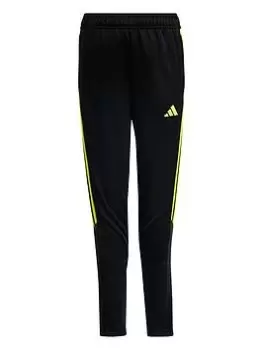 Boys, adidas Youth Tiro 23 Pant, Black/Yellow, Size 15-16 Years