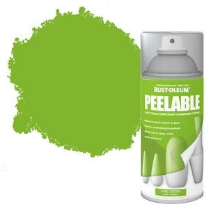 Rust-Oleum Peelable Lime green Matt Spray Paint 150ml