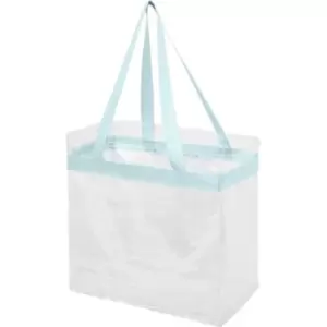 Bullet Hampton Tote (30.5 x 15.2 x 30.5 cm) (Powder Blue/Transparent)