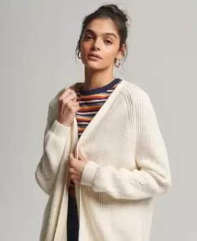 Superdry Vintage Long Ribbed Cardigan