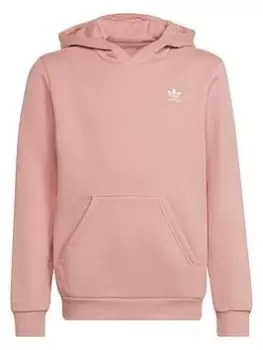 Boys, adidas Originals Junior Unisex Essentials Hoody - Pink, Size 7-8 Years