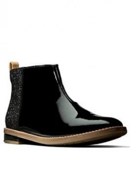 Clarks Drew Fun Ankle Boots - Black