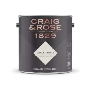 Craig & Rose Chalky Emulsion Chalky White - 5L